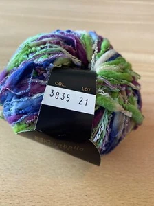 Karabella Yarns Jewels 3835 Turquoise Green Purple Lurex Fast Shipping Italy - Picture 1 of 5