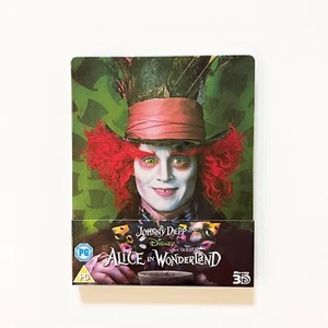 ALICE IN WONDERLAND 3D+2D STEELBOOK ZAVVI EXCLUSIVE - Picture 1 of 2