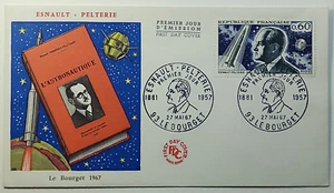 1967 France Esnault Pelterie Aviation Astronomy Pioneer First Day Cover SC #1754 - Picture 1 of 2