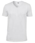 5 Pack Gildan V-Neck T-Shirt Short Sleeve Mens Plain Cotton Softstyle Tee Top