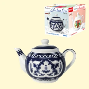 Teekanne - Pachta Pahta gül in blau Porzellan, 900 ml , чайник - Bild 1 von 1