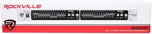 REQ215 Equalizzatore grafico Dual 15 bande 1/3 ottava con sottouscita, nero - Foto 1 di 12