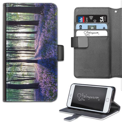 Bluebell Wood Phone Case;PU Leather Wallet Flip Case;Cover For Samsung;Apple - Image 1 of 4