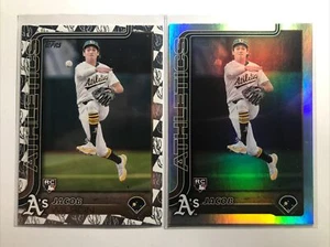 Jacob Wilson 2025 Topps ROOKIE RC RAINBOW FOIL SP + CACTUS BORDER FOIL VARIATION - Bild 1 von 3