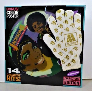 Michael Jackson /Jackson 5 Greatest Hits LP Picture Disk W/Glove & Poster SEALED - Picture 1 of 3