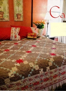 Cafe Au Lait Quilt Pattern Pieced GR - Bild 1 von 2