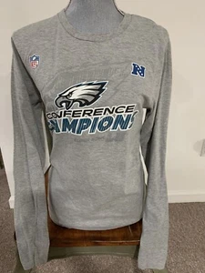 NFL Philadelphia Eagles Conference Champion Long Sleeve T-shirt Unisex Size S - Picture 1 of 4