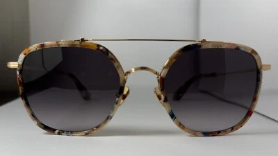 KREWE AUSTIN Titanium + Capri  24K Sunglasses - Image 1 of 4