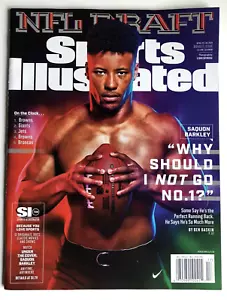 Saquon Barkley 2018 Sports Illustrated NFL Draft Newsstand High Grade NO LABEL - Picture 1 of 1