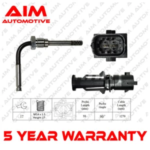 Sensor de temperatura de gases de escape de escape #4 con objetivo 1.9 CDTi para Vauxhall Vectra 2002-2009 - Imagen 1 de 2