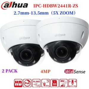 LOTTO 1 ~ 2 PEZZI Dahua IPC-HDBW2441R-ZS 4MP Starlight 5x Zoom WizSense PoE IP Camera - Foto 1 di 22