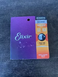 Elixir Strings, Acoustic Guitar Strings, Phosphor Bronze with NANOWEB Coating, L - Picture 1 of 7