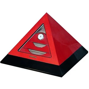 Le Veil Pyramid Humidor, Red , NEW! - Picture 1 of 5