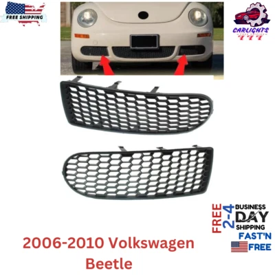 Fits Volkswagen Beetle Fog Light Cover For 2006-2010 Front Left & Right Set 2pc Foto 1 de 4