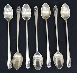 JUEGO DE 7 CUCHARAS DE TÉ HELADAS GORHAM Sterling LILY OF THE VALLEY 7 5/8" .925 - Imagen 1 de 5