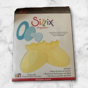 Sizzix Original ~ BOTINES Y CHUPETE BEBÉ ~ Libro de recortes de tarjetas troqueladoras grandes - Imagen 1 de 1