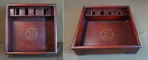 Rare Early 1900 Korean Folk Item "Hussy" Wooden Container Box for Needlework - Picture 1 of 12