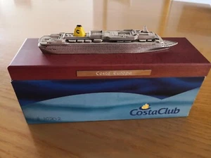 MODELLINO MODEL SHIP NAVE COSTA EUROPA - COSTA CLUB - COSTA CROCIERE - Foto 1 di 7