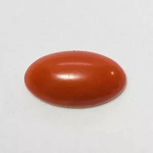 Double Cabochon 17.95ct 25mm Italian Red Coral Loose - Picture 1 of 9