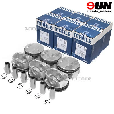 Juego de pistones y anillos Mahle 10.7:1 para BMW E90 E60 E83 128i 328i 528i X1 N52 3.0L Foto 1 de 4