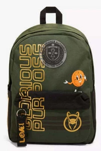 Bioworld Marvel LOKI Glorious Purpose Backpack Laptop Bag NWT Miss Minutes TVA - Picture 1 of 4
