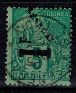 Sello de Senegal No. 7 (1F sobre 5c) Obliterado - Imagen 1 de 1