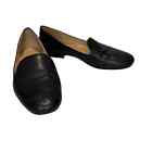 Naturlizer Women's Emiline Black Leather Slip On Flats & Loafers Shoes Size 7M 