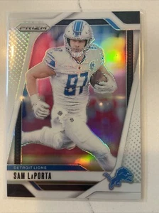 2024 Panini Prizm Sam Laporta White Prizm Lions Color Match #d 30/35 - Picture 1 of 3