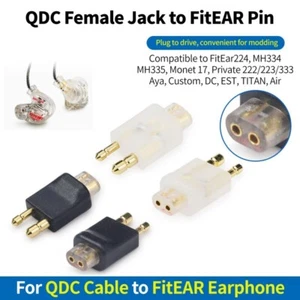 QDC FitEAR Adapter QDC to FitEAR MH334 MH335 Togo 334 Monet 17 FiteEAR to QDC - Picture 1 of 12