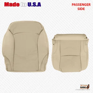 Fits 2009-2013 Lexus IS350 PASSENGER Bottom & Top Perforated Leather Cover Tan - Picture 1 of 5