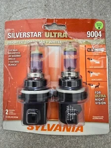 Sylvania 9004 Silverstar Ultra Headlight Lamp Light Bulb 2 Pack - Foto 1 di 2