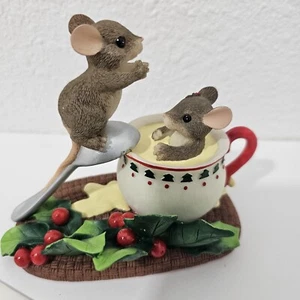 Charming Tails Holiday Dive Into the Holidays Eggnog Mice Mouse 87/208 - Picture 1 of 10