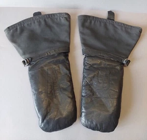 Guantes de cuero de la Unión Soviética piloto militar. Original de la URSS. - Imagen 1 de 23