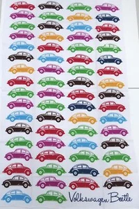 + VOLKSWAGEN VW Asciugamano Colorato Beetle - Originale 1200 1300 1302 1303 - Imagen 1 de 1