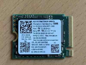 SSSTC/Dell, CL1-3D128-Q11 (0R3CDK) 128GB PCIe Gen3 NVMe 2230 Solid State Drive - Afbeelding 1 van 4