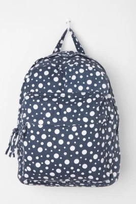 Mochila básica unisex escolar Urban Outfitters BDG azul a lunares lona Foto 1 de 4