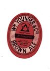 OLD BREWERY  LABEL / S - UK - Wm. YOUNGER - REDGATE - 72mm TALL - TINY HOLE