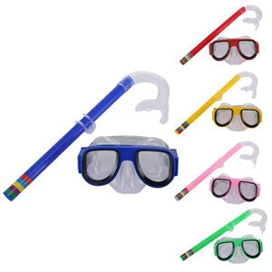 Children's Scuba Set Snorkel and Goggles Snorkeling Swimming Pool Lake Ocean - Picture 1 of 11