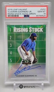 Vladimir Guerrero Jr Rookie Prospect Auto 2018 Leaf Valiant RS/99 PSA 10 Gem MT  - Picture 1 of 2