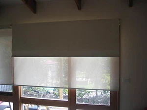 DUAL ROLLER BLINDS-CUSTOM MADE - 2710 mm width x 1500 mm drop - Picture 1 of 12