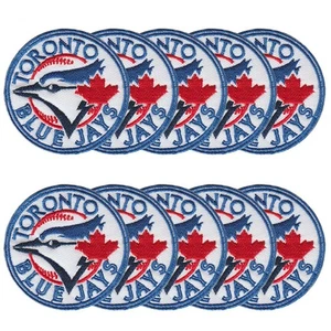 10 pcs Toronto Blue Jays Babeball Canada Logo Size 2.6"x2.6" Sew Iron on Patches - Picture 1 of 12