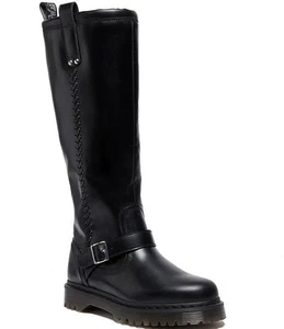 Neu im Karton * Damen * Dr. Martens Anistone kniehohe Biker-Stiefel ** 5-11 * schwarz * Doc Martens - Bild 1 von 5