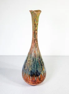 ⚜️ Florero Firmado Victoria Mazzotti Cerámica Esmalte Araña Iridiscente Albisola - Bild 1 von 9