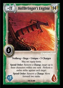 Hellbringer's Engine - FOIL - Nothrog - Warlord Saga of the Storm - Foto 1 di 6