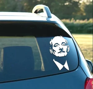 Bill Murray 8" or Two 6" White Vinyl Decals Car Truck Window Mirror Wall - Picture 1 of 3