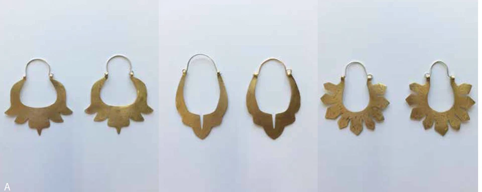 Paquete de 3 pendientes Banana Republic Chandra Aureus + Argent Roost precio de venta sugerido por el fabricante 165 USD Foto 1 de 4