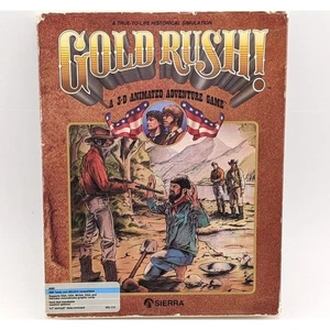 Gold Rush! Sierra 1988 PC Big Box 3.5 Floppies Untested - Picture 1 of 12