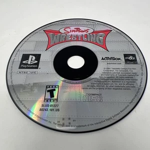 The Simpsons Wrestling Playstation PS1 Videospiel nur Disc getestet funktioniert super! - Bild 1 von 2