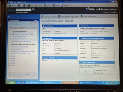 ibm thinkpad 1843 oldtimer windows xp - Bild 1 von 4