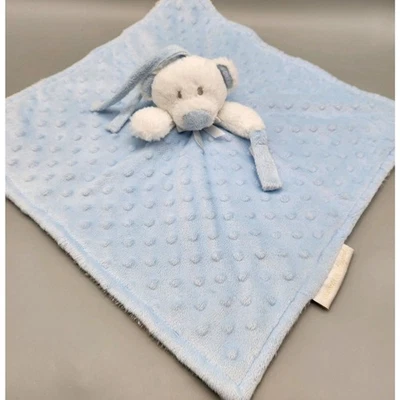Mantas y Beyond Bear Lovey Manta de Seguridad Puntos Azules Soporte para Chupete Blanco Foto 1 de 4